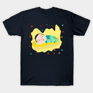 What could be more beautiful than seeing a child smiling while sleeping? T-Shirt